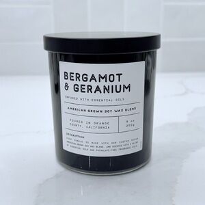 LEOBEN CO Bergamot + Geranium Vegan Soy Wax Candle